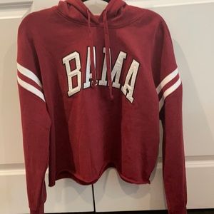 Alabama Cropped Hoodie Sweatshirt